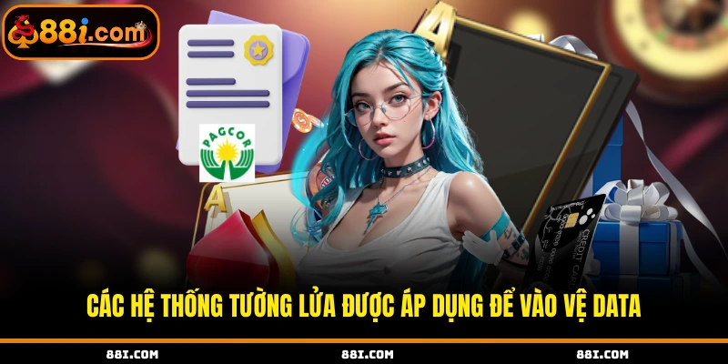 Các hệ thống tường lửa được áp dụng để vào vệ data